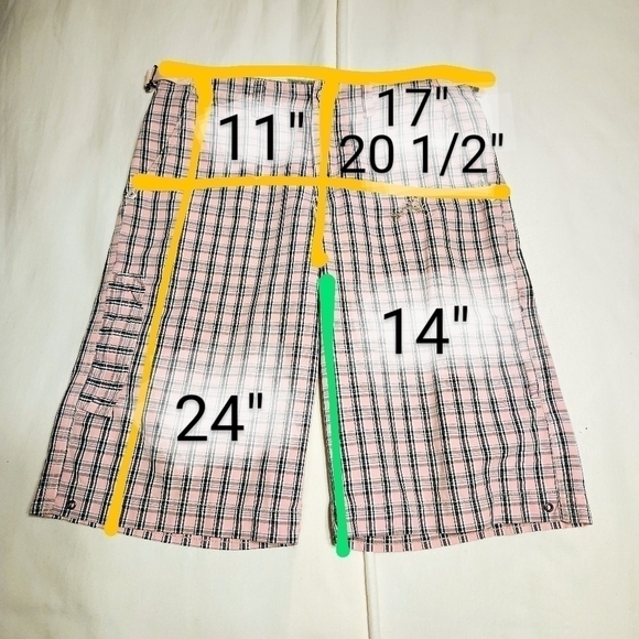 Scotch & Soda Plaid Bermuda Cotton Shorts Pink Medium - Picture 12 of 12